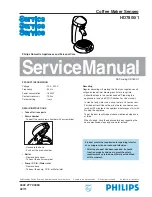 Philips Senseo HD7800 Service Manual preview