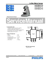 Philips Senseo HD7805/70 Service Manual предпросмотр