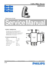 Предварительный просмотр 1 страницы Philips Senseo HD7812/53 Service Manual