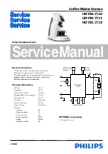 Philips Senseo HD7817/10 Service Manual предпросмотр