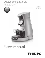 Предварительный просмотр 1 страницы Philips SENSEO HD7825 User Manual