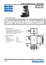 Предварительный просмотр 1 страницы Philips Senseo HD7833/50 Service Manual