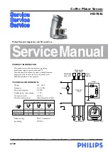 Preview for 1 page of Philips Senseo HD7842 Service Manual