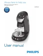 Предварительный просмотр 1 страницы Philips SENSEO HD7854 User Manual