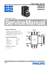 Preview for 1 page of Philips Senseo HD7863/60 Service Manual