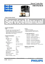 Philips Senseo Latte Duo HD6570/60/B Service Manual предпросмотр