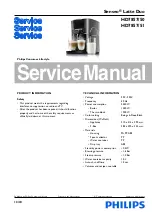 Preview for 1 page of Philips Senseo Latte Duo HD7857/50 Service Manual