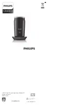 Предварительный просмотр 1 страницы Philips Senseo Milk Twister CA6500/61 Manual