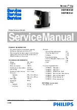 Philips Senseo Up HD7884/60 Service Manual preview