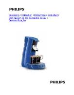 Philips Senseo Viva Cafe Descaling Manual предпросмотр