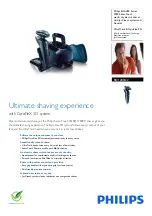 Предварительный просмотр 1 страницы Philips SensoTouch RQ1280/22 Brochure & Specs