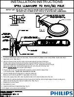 Philips SFRA LUMINAIRE TO RND/SQ POLE Installation Instructions preview