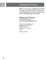 Preview for 22 page of Philips SGP6031BB/27 User Manual