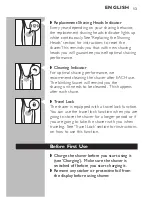 Preview for 13 page of Philips SHAVER 7000 SERIES Directions For Use Manual