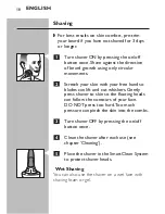 Preview for 18 page of Philips SHAVER 7000 SERIES Directions For Use Manual