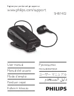 Philips SHB1402 User Manual preview