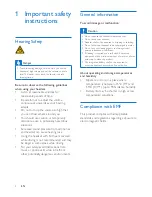 Preview for 4 page of Philips SHB5800 User Manual