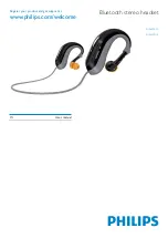 Предварительный просмотр 1 страницы Philips SHB6000/00 User Manual