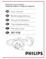 Philips SHB6100 User Manual preview