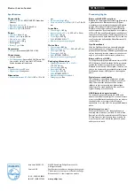 Preview for 2 page of Philips SHB6101 Specifications