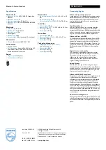 Предварительный просмотр 2 страницы Philips SHB6102 Specification Sheet