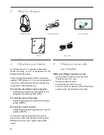 Preview for 6 page of Philips SHB9001WT User Manual