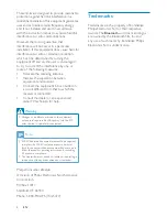 Preview for 5 page of Philips SHB9100WT User Manual