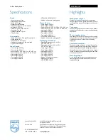 Preview for 2 page of Philips SHE2633 Specifications