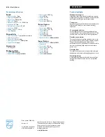 Preview for 2 page of Philips SHE2650 Specifications