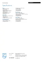 Preview for 2 page of Philips SHE3621 Specifications