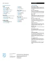 Preview for 2 page of Philips SHE7600 Specifications