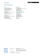 Preview for 2 page of Philips SHE9850 Specifications