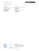 Preview for 2 page of Philips SHH1810 Specifications