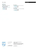 Предварительный просмотр 2 страницы Philips SHI1603 Specification Sheet