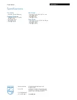 Preview for 2 page of Philips SHI1605 Specifications