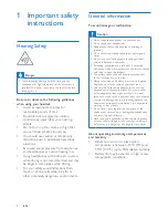 Preview for 4 page of Philips SHL3750NC User Manual