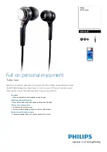 Philips SHM3200 Specification Sheet preview