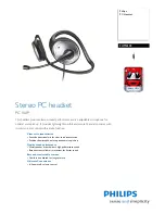 Philips SHM6103 Specifications preview