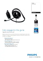 Philips SHM6105 - Headset - Behind-the-neck Manual preview