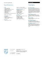 Preview for 2 page of Philips SHN5200/28 Specifications