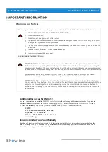 Preview for 3 page of Philips Showline SL eSTROBE 130 User Manual