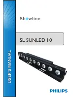 Preview for 1 page of Philips Showline SL SUNLED 10 User Manual