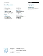 Preview for 2 page of Philips SHP5401/00 Specifications