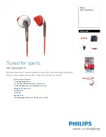 Preview for 1 page of Philips SHQ1000 Specifications