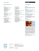 Preview for 2 page of Philips SHQ3000 Specifications