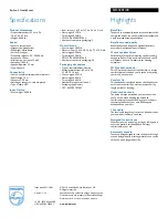 Preview for 2 page of Philips SHS3201 - Headphones - Over-the-ear Manual