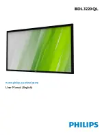 Philips Signage Solutions BDL3220QL User Manual предпросмотр