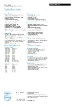 Preview for 3 page of Philips Signage Solutions BDL4252EL Specifications