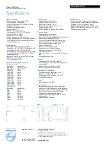 Предварительный просмотр 3 страницы Philips Signage Solutions BDL4677XL Specifications