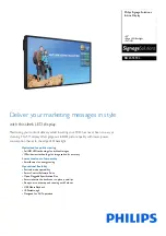 Philips Signage Solutions BDL5551EL Quick Manual preview